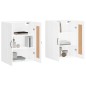 vidaXL Armarios de pared 2 uds madera de ingeniería blanco vidaXL Armarios de pared 2 uds madera de ingeniería blanco