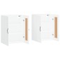 vidaXL Armarios de pared 2 uds madera de ingeniería blanco vidaXL Armarios de pared 2 uds madera de ingeniería blanco