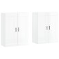 vidaXL Armarios de pared 2 uds madera de ingeniería blanco brillante vidaXL Armarios de pared 2 uds madera de ingeniería blanco brillante