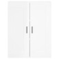 vidaXL Armarios de pared 2 uds madera de ingeniería blanco brillante vidaXL Armarios de pared 2 uds madera de ingeniería blanco brillante