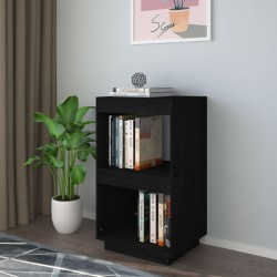 vidaXL Estantería de madera maciza de pino negro 40x35x71 cm