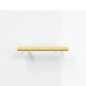 vidaXL Aparador alto madera contrachapada blanco brillo 69,5x34x180 cm