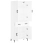 vidaXL Aparador alto madera contrachapada blanco 69,5x34x180 cm vidaXL Aparador alto madera contrachapada blanco 69,5x34x180 cm