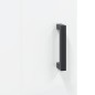 vidaXL Aparador alto madera contrachapada blanco brillo 69,5x34x180 cm