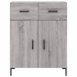 vidaXL Aparador alto madera contrachapada gris sonoma 69,5x34x180 cm vidaXL Aparador alto madera contrachapada gris sonoma 69,5x34x180 cm