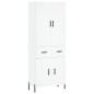 vidaXL Aparador alto madera contrachapada blanco 69,5x34x180 cm vidaXL Aparador alto madera contrachapada blanco 69,5x34x180 cm