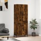 vidaXL Aparador alto madera contrachapada roble ahumado 69,5x34x180 cm vidaXL Aparador alto madera contrachapada roble ahumado 69,5x34x180 cm