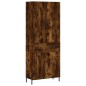 vidaXL Aparador alto madera contrachapada roble ahumado 69,5x34x180 cm vidaXL Aparador alto madera contrachapada roble ahumado 69,5x34x180 cm