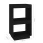 vidaXL Estantería de madera maciza de pino negro 40x35x71 cm vidaXL Estantería de madera maciza de pino negro 40x35x71 cm