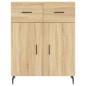 vidaXL Aparador alto madera contrachapada color roble 69,5x34x180 cm vidaXL Aparador alto madera contrachapada color roble 69,5x34x180 cm