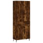 vidaXL Aparador alto madera contrachapada roble ahumado 69,5x34x180 cm vidaXL Aparador alto madera contrachapada roble ahumado 69,5x34x180 cm