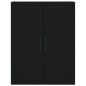 vidaXL Aparador alto madera contrachapada negro 69,5x34x180 cm vidaXL Aparador alto madera contrachapada negro 69,5x34x180 cm