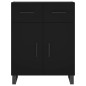 vidaXL Aparador alto madera contrachapada negro 69,5x34x180 cm vidaXL Aparador alto madera contrachapada negro 69,5x34x180 cm
