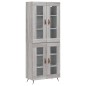 vidaXL Aparador alto madera contrachapada gris sonoma 69,5x34x180 cm vidaXL Aparador alto madera contrachapada gris sonoma 69,5x34x180 cm