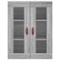 vidaXL Aparador alto madera contrachapada gris sonoma 69,5x34x180 cm vidaXL Aparador alto madera contrachapada gris sonoma 69,5x34x180 cm