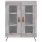 vidaXL Aparador alto madera contrachapada gris sonoma 69,5x34x180 cm vidaXL Aparador alto madera contrachapada gris sonoma 69,5x34x180 cm