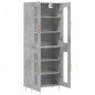 vidaXL Aparador alto madera contrachapada gris hormigón 69,5x34x180 cm vidaXL Aparador alto madera contrachapada gris hormigón 69,5x34x180 cm