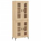 vidaXL Aparador alto madera contrachapada color roble 69,5x34x180 cm vidaXL Aparador alto madera contrachapada color roble 69,5x34x180 cm