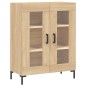 vidaXL Aparador alto madera contrachapada color roble 69,5x34x180 cm vidaXL Aparador alto madera contrachapada color roble 69,5x34x180 cm