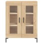 vidaXL Aparador alto madera contrachapada color roble 69,5x34x180 cm vidaXL Aparador alto madera contrachapada color roble 69,5x34x180 cm
