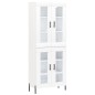 vidaXL Aparador alto madera contrachapada blanco 69,5x34x180 cm vidaXL Aparador alto madera contrachapada blanco 69,5x34x180 cm