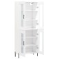 vidaXL Aparador alto madera contrachapada blanco 69,5x34x180 cm vidaXL Aparador alto madera contrachapada blanco 69,5x34x180 cm