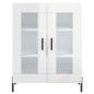 vidaXL Aparador alto madera contrachapada blanco brillo 69,5x34x180 cm vidaXL Aparador alto madera contrachapada blanco brillo 69,5x34x180 cm