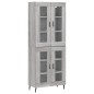 vidaXL Aparador alto madera contrachapada gris sonoma 69,5x34x180 cm vidaXL Aparador alto madera contrachapada gris sonoma 69,5x34x180 cm