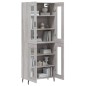vidaXL Aparador alto madera contrachapada gris sonoma 69,5x34x180 cm vidaXL Aparador alto madera contrachapada gris sonoma 69,5x34x180 cm