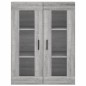 vidaXL Aparador alto madera contrachapada gris sonoma 69,5x34x180 cm vidaXL Aparador alto madera contrachapada gris sonoma 69,5x34x180 cm