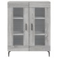 vidaXL Aparador alto madera contrachapada gris sonoma 69,5x34x180 cm vidaXL Aparador alto madera contrachapada gris sonoma 69,5x34x180 cm