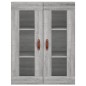 vidaXL Aparador alto madera contrachapada gris sonoma 69,5x34x180 cm vidaXL Aparador alto madera contrachapada gris sonoma 69,5x34x180 cm