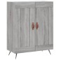 vidaXL Aparador alto madera contrachapada gris sonoma 69,5x34x180 cm vidaXL Aparador alto madera contrachapada gris sonoma 69,5x34x180 cm