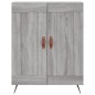 vidaXL Aparador alto madera contrachapada gris sonoma 69,5x34x180 cm vidaXL Aparador alto madera contrachapada gris sonoma 69,5x34x180 cm