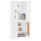 vidaXL Aparador alto madera contrachapada blanco brillo 69,5x34x180 cm vidaXL Aparador alto madera contrachapada blanco brillo 69,5x34x180 cm
