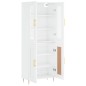 vidaXL Aparador alto madera contrachapada blanco brillo 69,5x34x180 cm vidaXL Aparador alto madera contrachapada blanco brillo 69,5x34x180 cm
