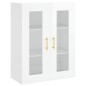 vidaXL Aparador alto madera contrachapada blanco brillo 69,5x34x180 cm vidaXL Aparador alto madera contrachapada blanco brillo 69,5x34x180 cm