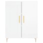 vidaXL Aparador alto madera contrachapada blanco brillo 69,5x34x180 cm vidaXL Aparador alto madera contrachapada blanco brillo 69,5x34x180 cm