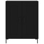 vidaXL Aparador alto madera contrachapada negro 69,5x34x180 cm vidaXL Aparador alto madera contrachapada negro 69,5x34x180 cm