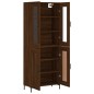 vidaXL Aparador alto madera contrachapada marrón roble 69,5x34x180 cm vidaXL Aparador alto madera contrachapada marrón roble 69,5x34x180 cm