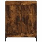 vidaXL Aparador alto madera contrachapada roble ahumado 69,5x34x180 cm