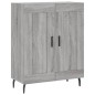 vidaXL Aparador alto madera contrachapada gris sonoma 69,5x34x180 cm vidaXL Aparador alto madera contrachapada gris sonoma 69,5x34x180 cm