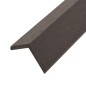 vidaXL Molduras angulares 5 uds WPC marrón oscuro 170 cm vidaXL Molduras angulares 5 uds WPC marrón oscuro 170 cm