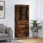 vidaXL Aparador alto madera contrachapada roble ahumado 69,5x34x180 cm vidaXL Aparador alto madera contrachapada roble ahumado 69,5x34x180 cm