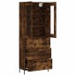 vidaXL Aparador alto madera contrachapada roble ahumado 69,5x34x180 cm vidaXL Aparador alto madera contrachapada roble ahumado 69,5x34x180 cm