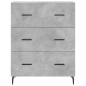 vidaXL Aparador alto madera contrachapada gris hormigón 69,5x34x180 cm vidaXL Aparador alto madera contrachapada gris hormigón 69,5x34x180 cm