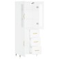 vidaXL Aparador alto madera contrachapada blanco 69,5x34x180 cm vidaXL Aparador alto madera contrachapada blanco 69,5x34x180 cm