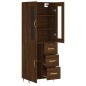vidaXL Aparador alto madera contrachapada marrón roble 69,5x34x180 cm vidaXL Aparador alto madera contrachapada marrón roble 69,5x34x180 cm