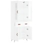 vidaXL Aparador alto madera contrachapada blanco brillo 69,5x34x180 cm vidaXL Aparador alto madera contrachapada blanco brillo 69,5x34x180 cm