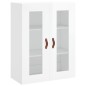 vidaXL Aparador alto madera contrachapada blanco brillo 69,5x34x180 cm vidaXL Aparador alto madera contrachapada blanco brillo 69,5x34x180 cm
